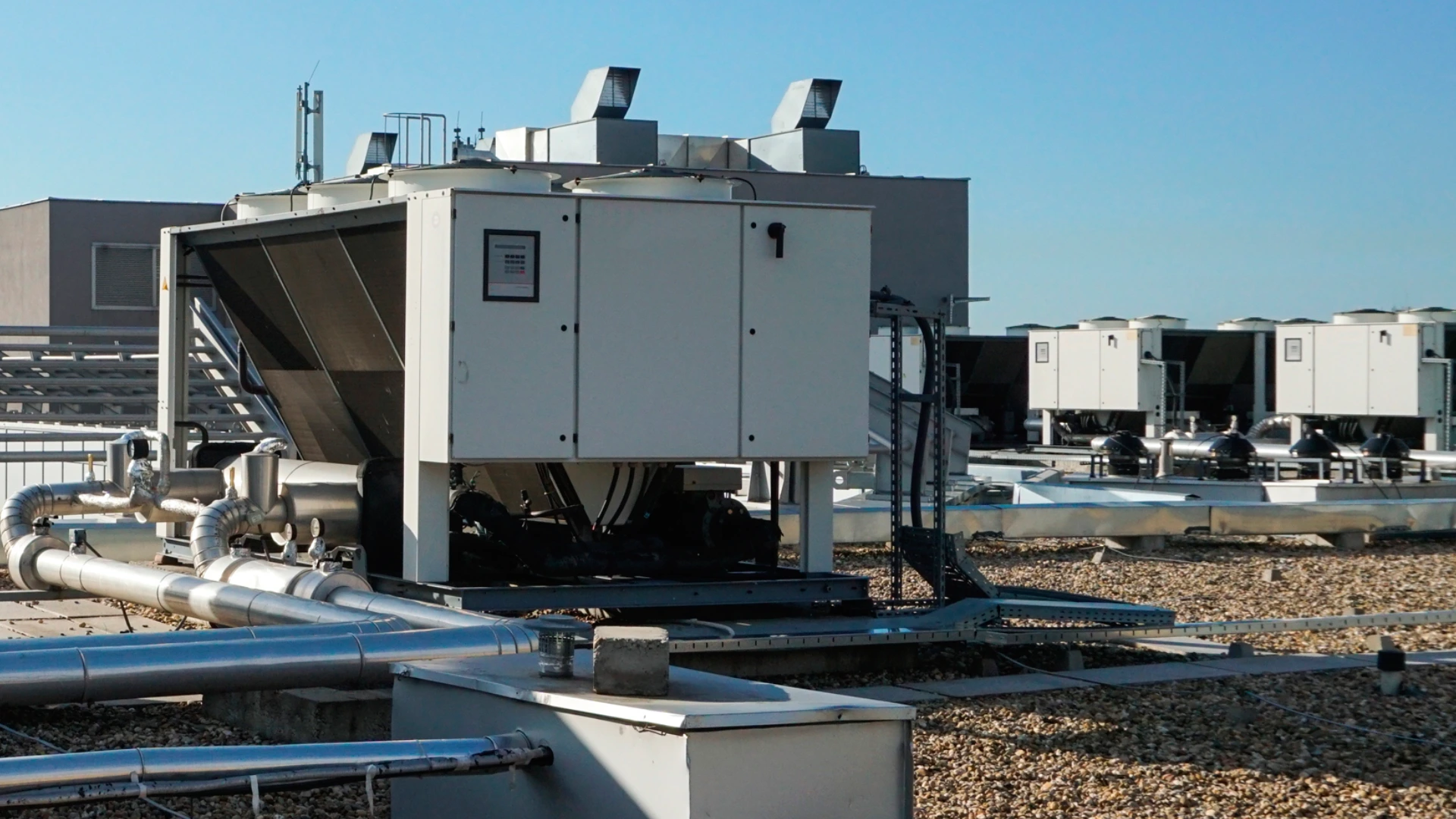 gravel roof hvac unit